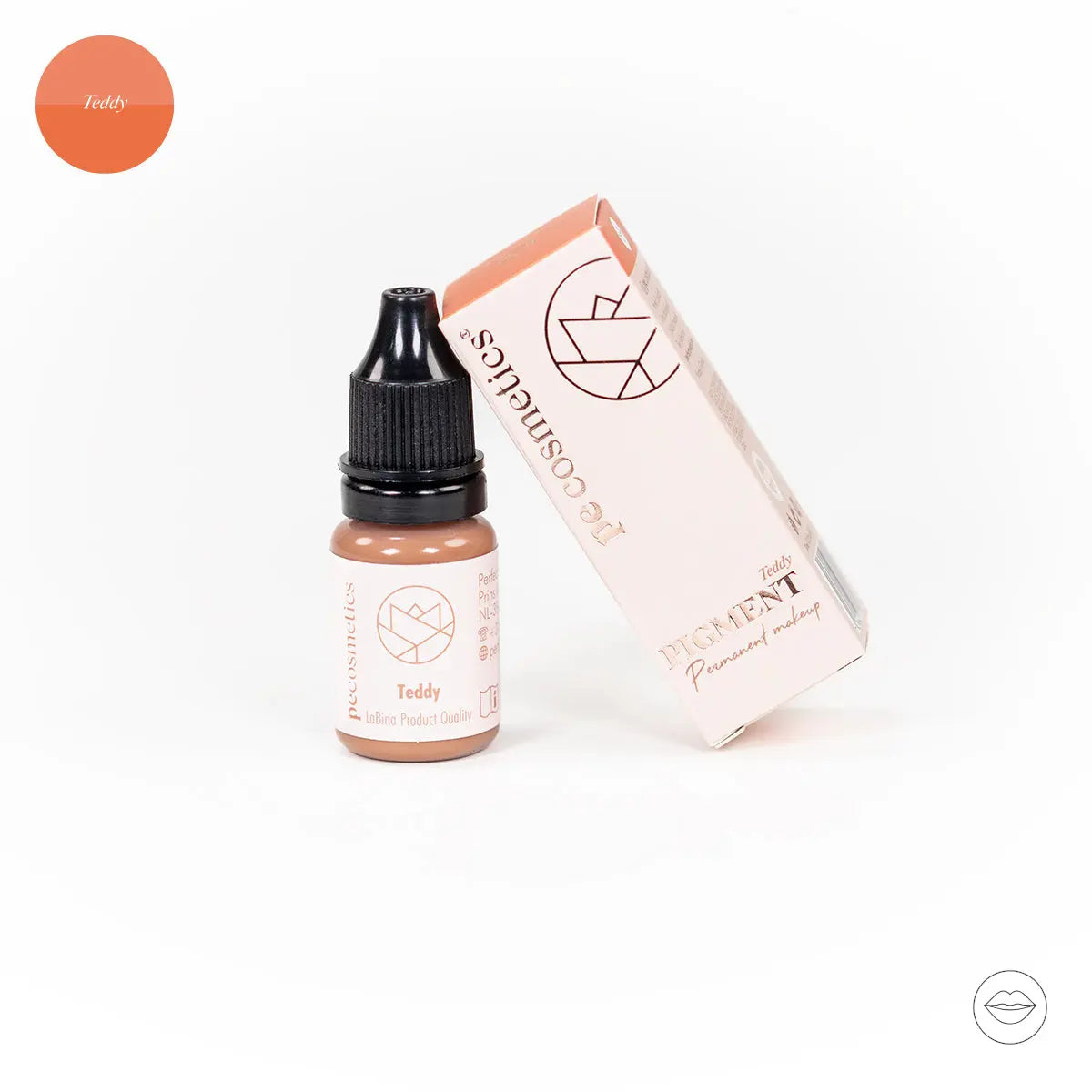 PE Cosmetics x Labina Lip Pigment in shade Teddy, professional lip treatment, premium pigmentation.